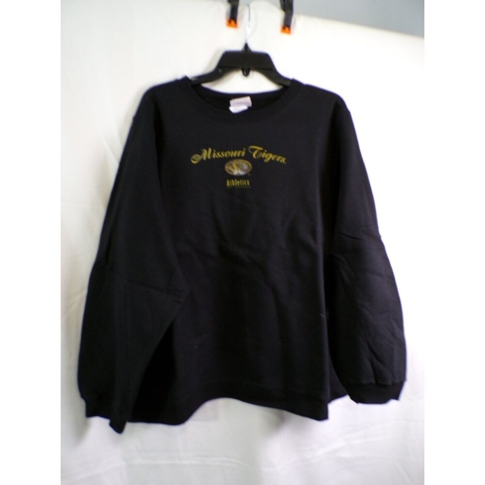 Missouri Tigers Women's 2XL Black Crewneck Pullover Sweatshirt Athletics